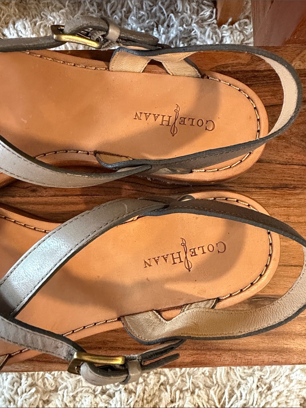 Cole Haan Crisscross Leather Sandals - Picture 7 of 10